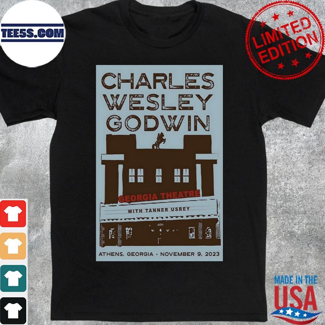 Charles Wesley Godwin Concert Athens Nov 9, 2023 Poster shirt