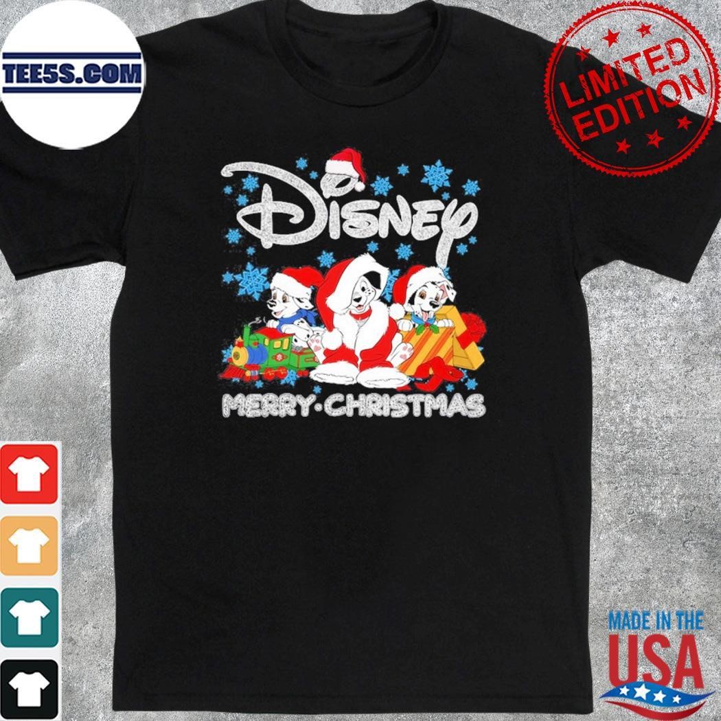 Dalmatians hat santa Disney merry christmas shirt