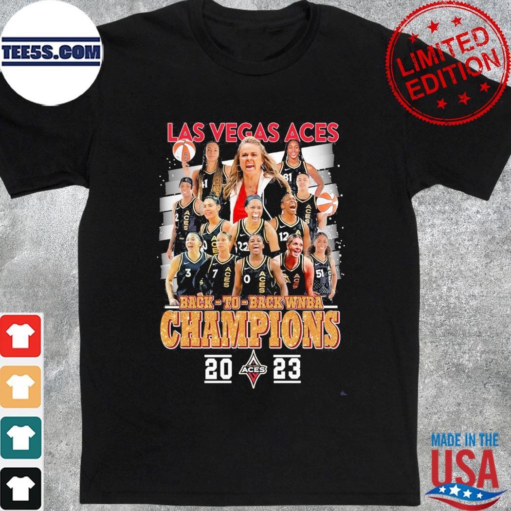 Las Vegas Aces back-to-back WNBA champions 2023 team player shirt
