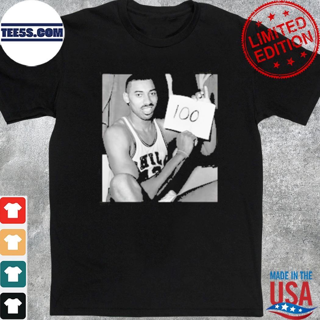 Maxey Wearing Wilt Chamberlain 100 Point Game Basketball shirt