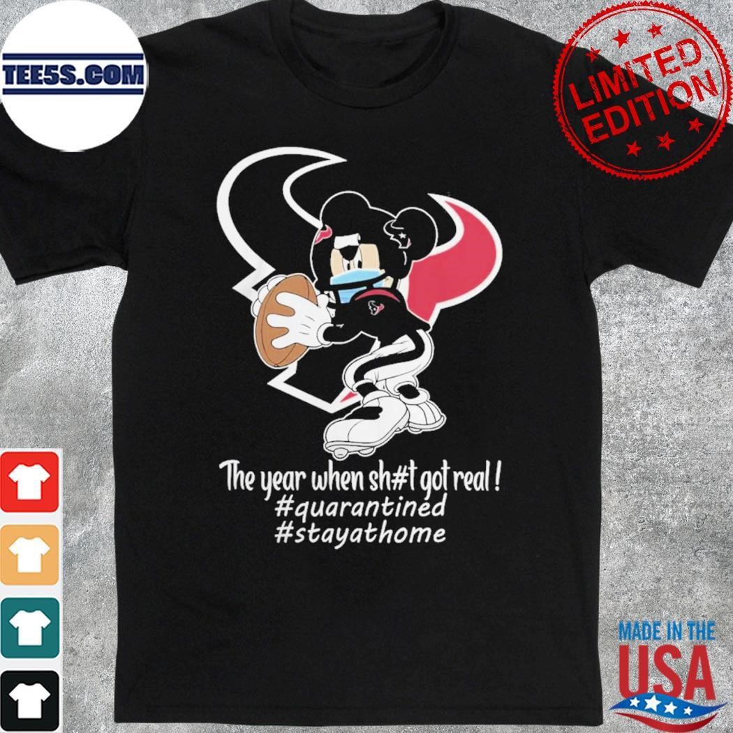 Mickey Mouse x Houston Texans The Year When Got Real Logo Shirt