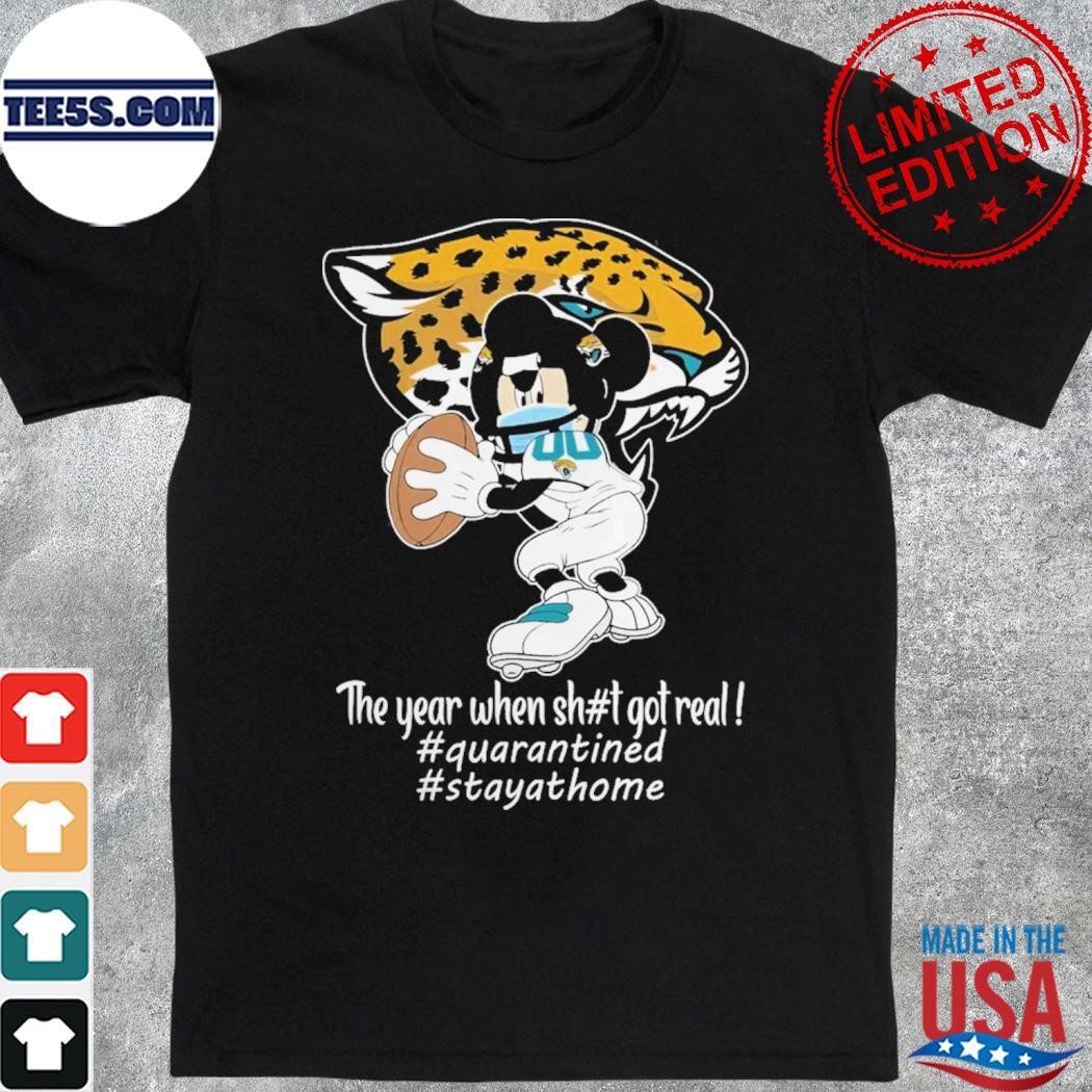 Mickey Mouse x Jacksonville Jaguars The Year When Got Real Logo Shirt