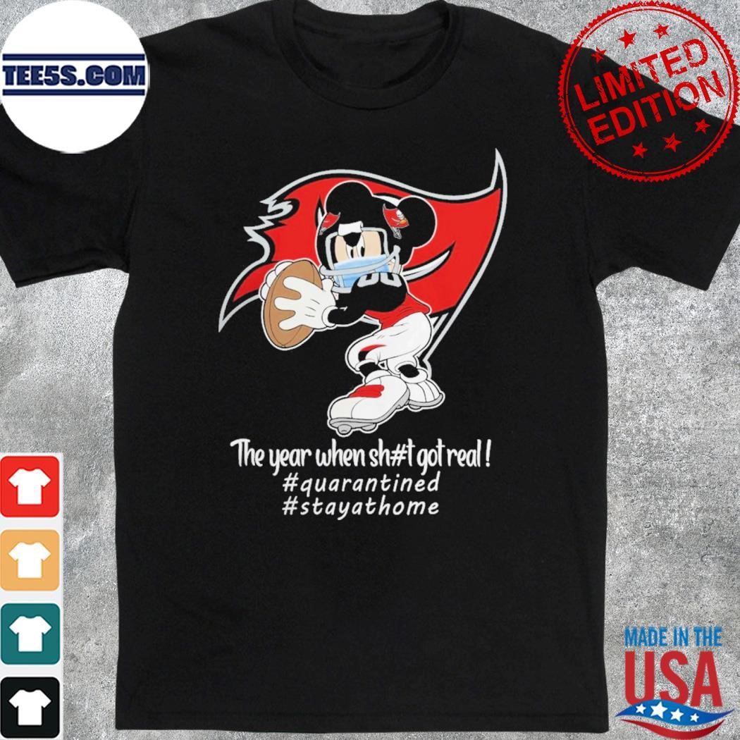 Mickey Mouse x Tampa Bay Buccaneers The Year When Got Real Logo Shirt