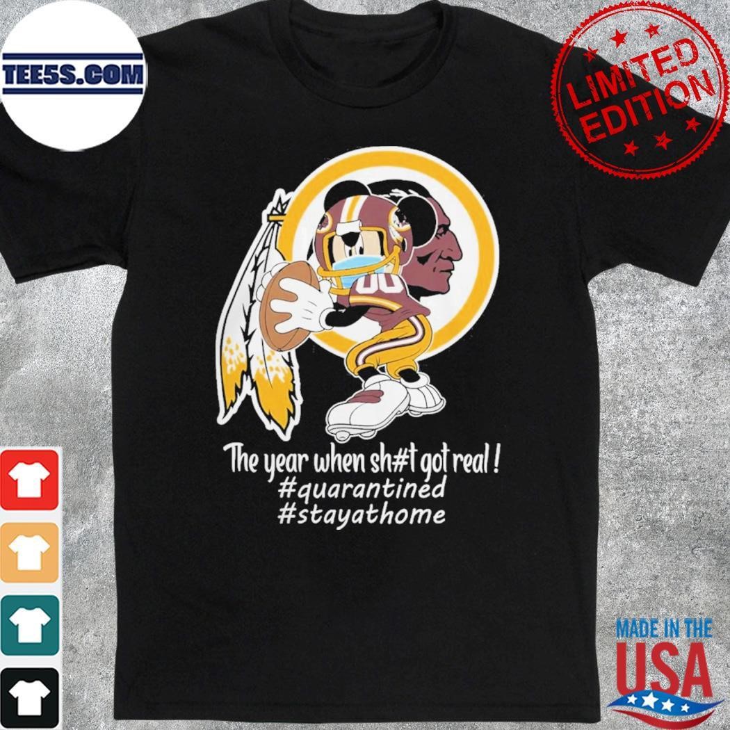 Mickey Mouse x Washington Commanders The Year When Got Real Logo Shirt