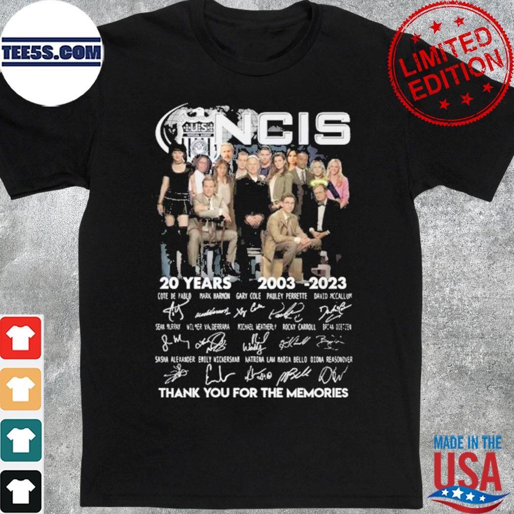 Ncis 20 Years 2003-2023 Thank You For The Memories Unsiex shirt