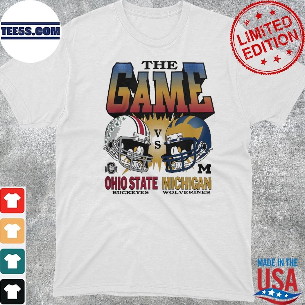 Ohio State Buckeyes vs Michigan Wolverines The Game Vintage 47 Helmet Shirt