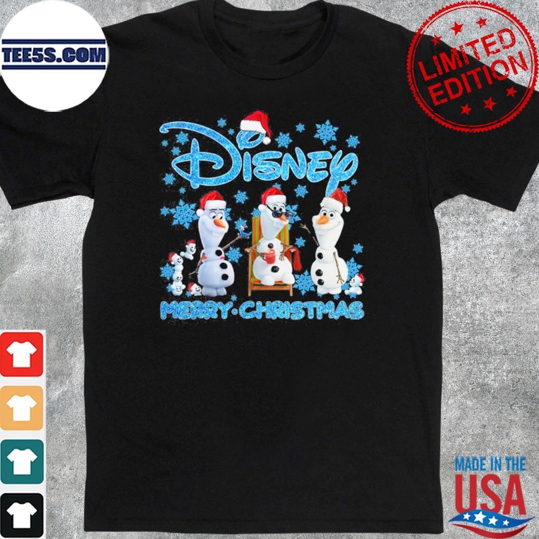 Olaf hat santa Disney merry christmas shirt