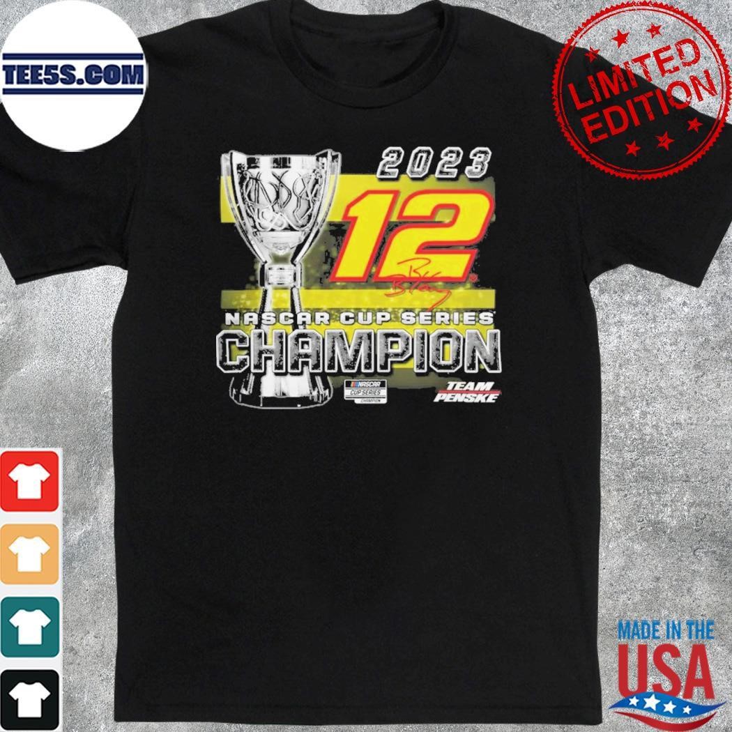 Ryan Blaney Team Penske 2023 NASCAR Cup Series Champion Trophy Logo shirt