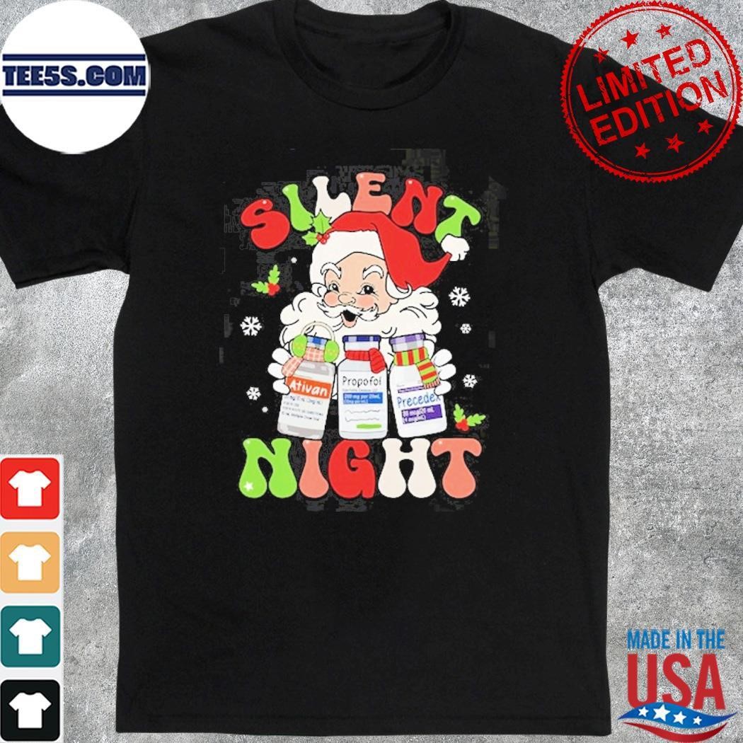Santa Claus Silent Night Christmas shirt