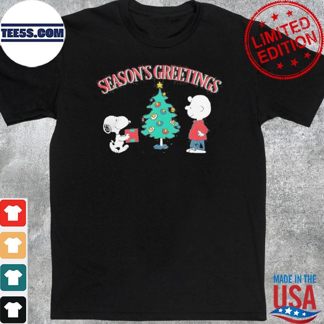 Snoopy and Charlie Brown Season's Greetings christmas shirt