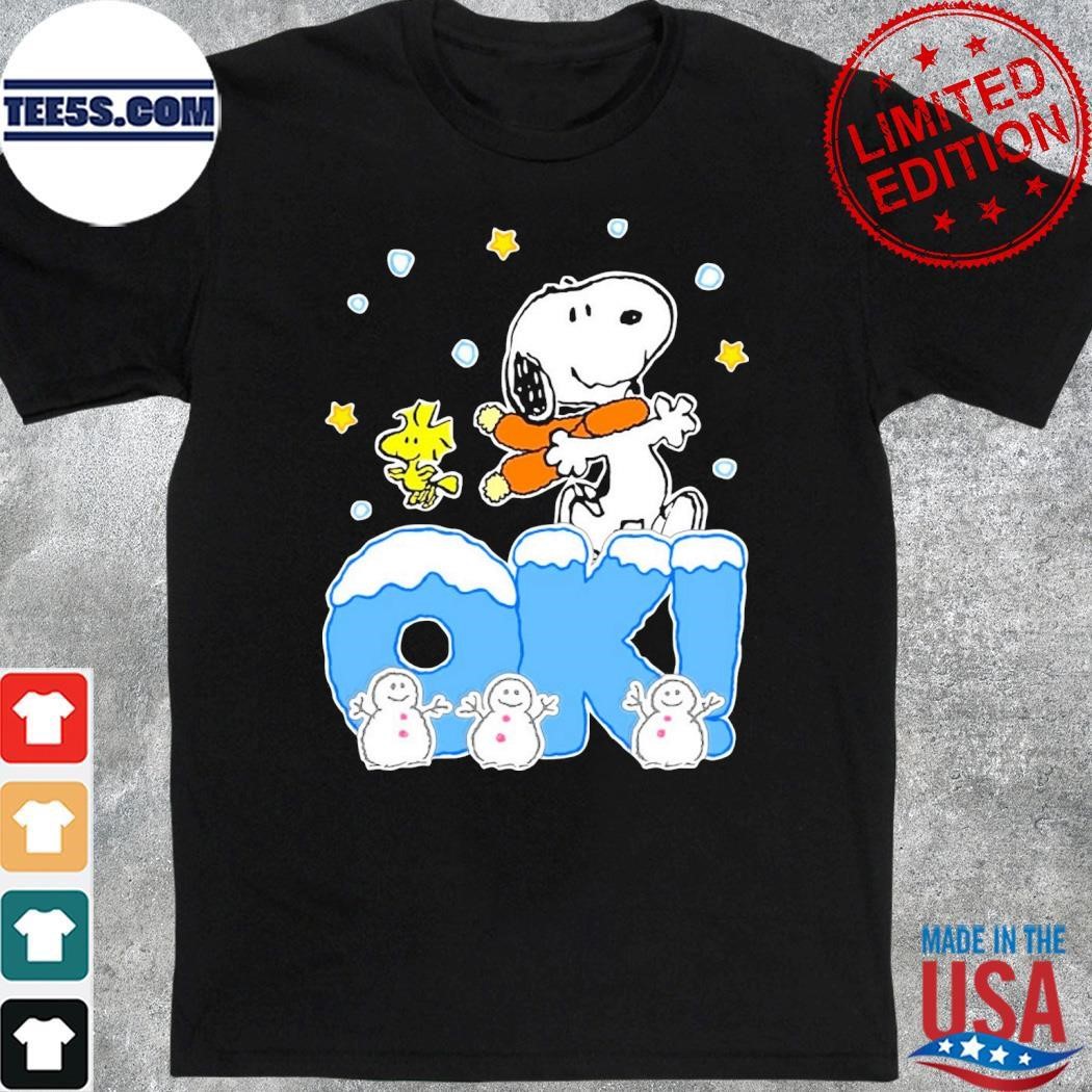 Snoopy and Woodstock Ok merry christmas shirt