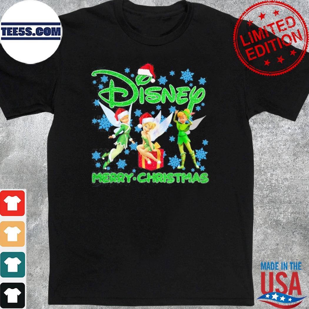 Tinker Bell hat santa Disney merry christmas shirt