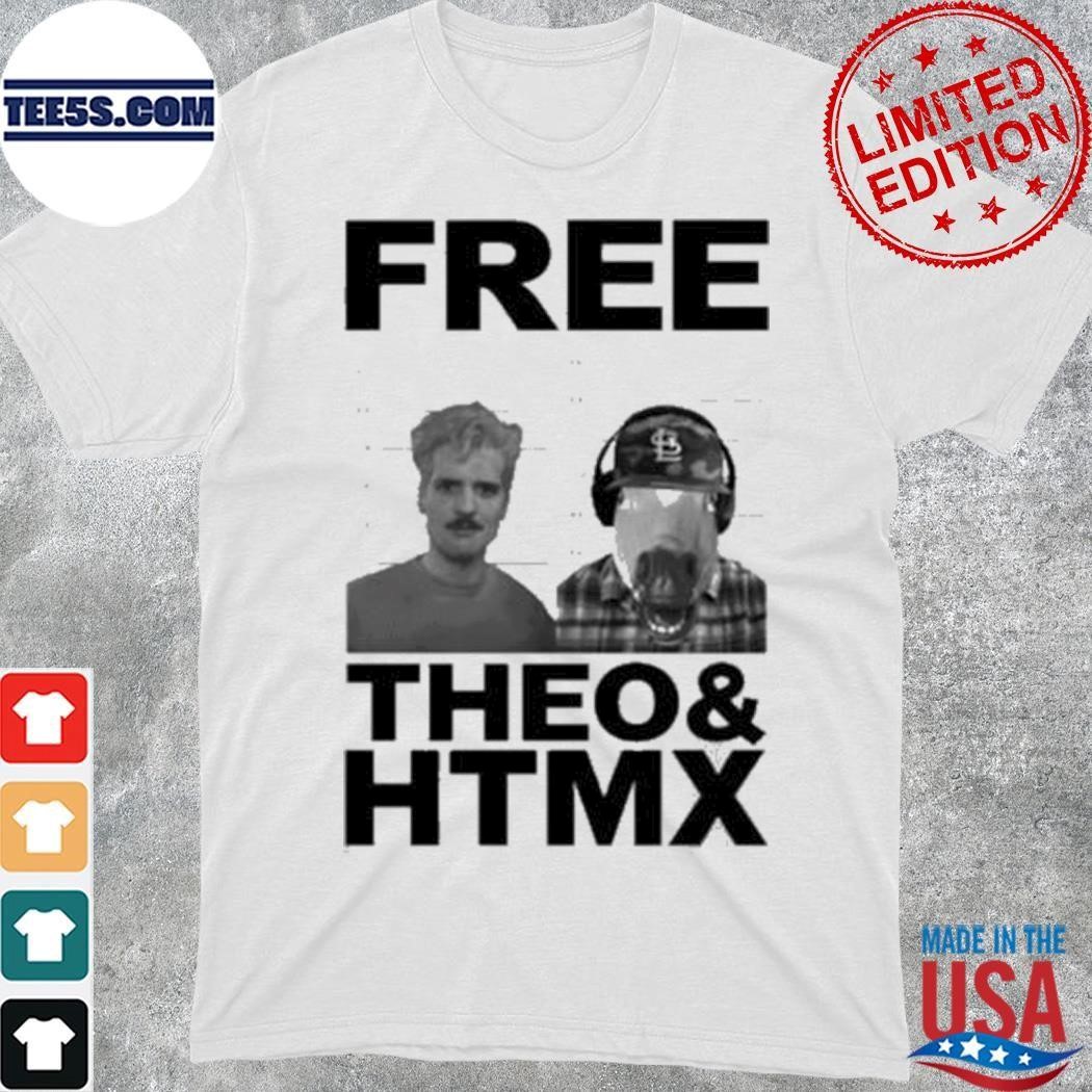 Trending St. Louis Cardinals Free Theo And Htmx Unisex shirt